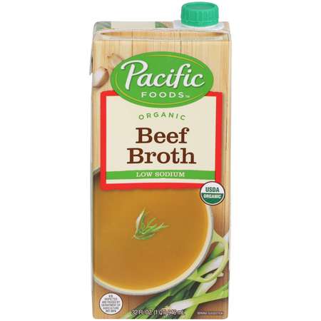 Pacific Foods Pacific Foods Organic Low Sodium Beef Broth 32 fl. oz. Carton, PK12 05436